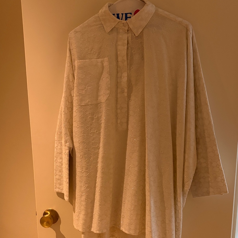 Elegant Cream Women's Tunic